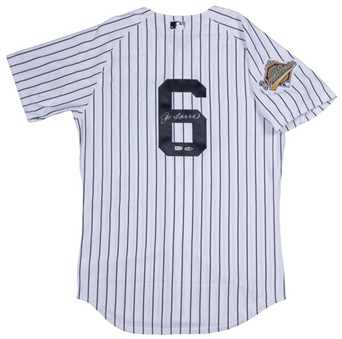 Joe Torre Autographed New York Yankees White Pinstripe Jersey With 1996 World Series Patch (MLB Authenticated & Steiner COA)